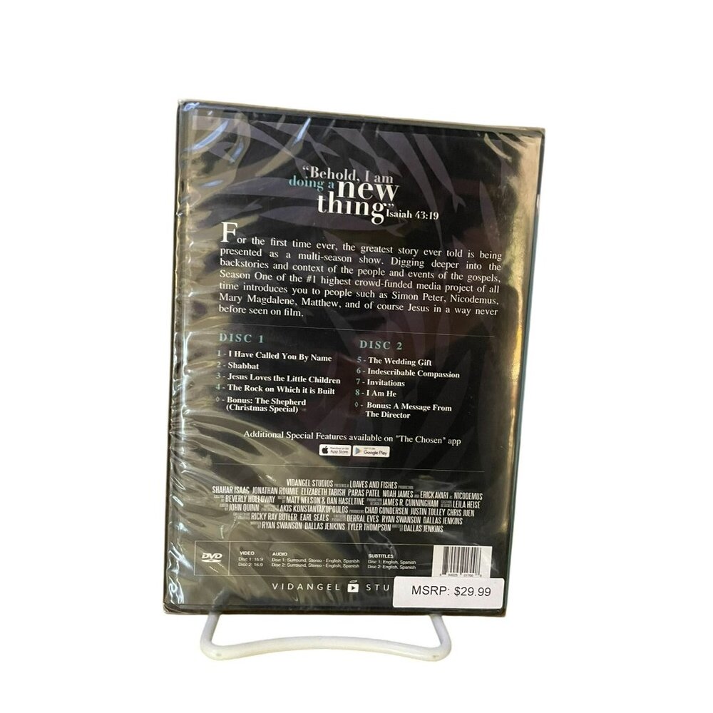 The Chosen Season One DVD NEW Sealed - Picture 4 of 8